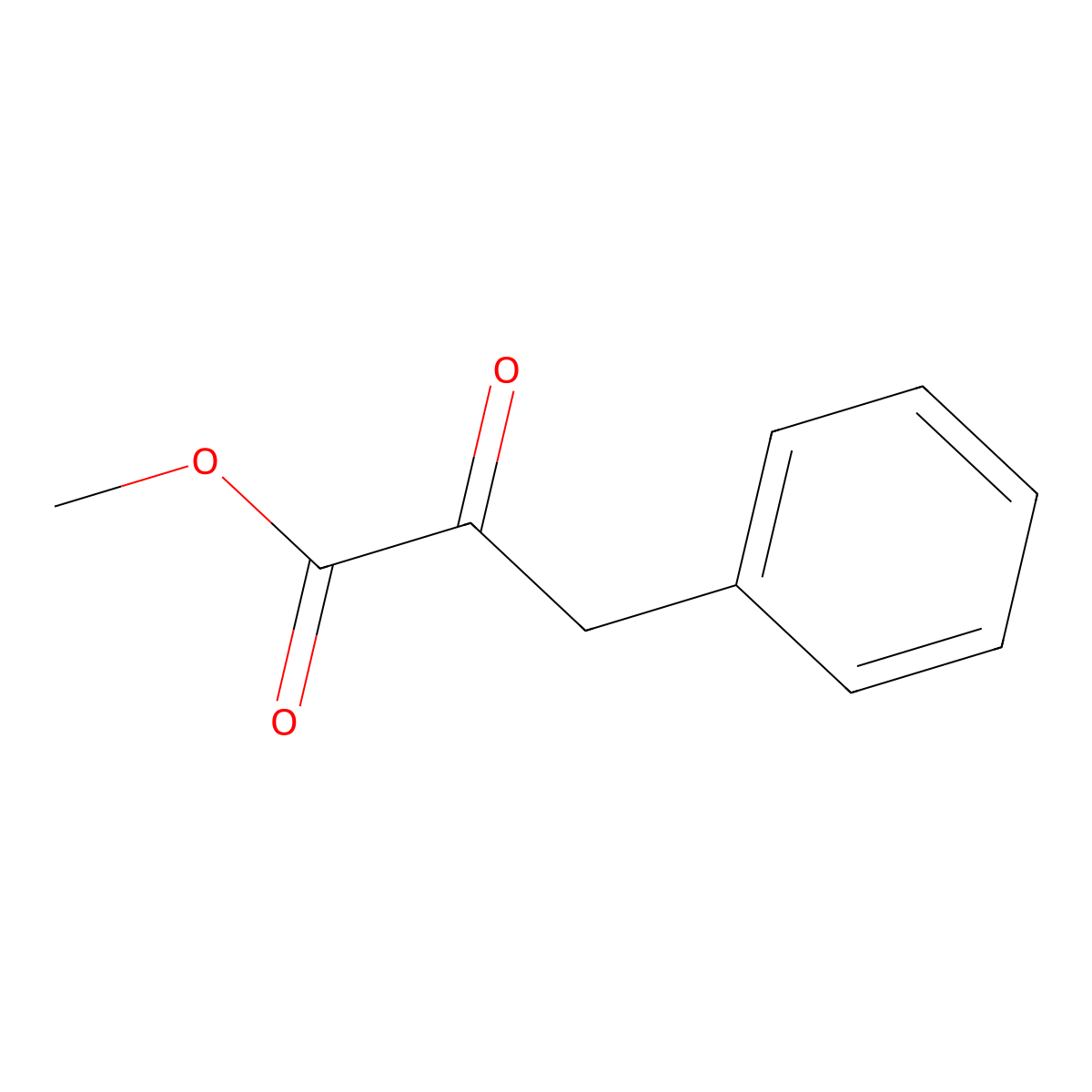 Methyl 2-oxo-3-phenylpropanoate molecular structure, CAS 6362-58-9
