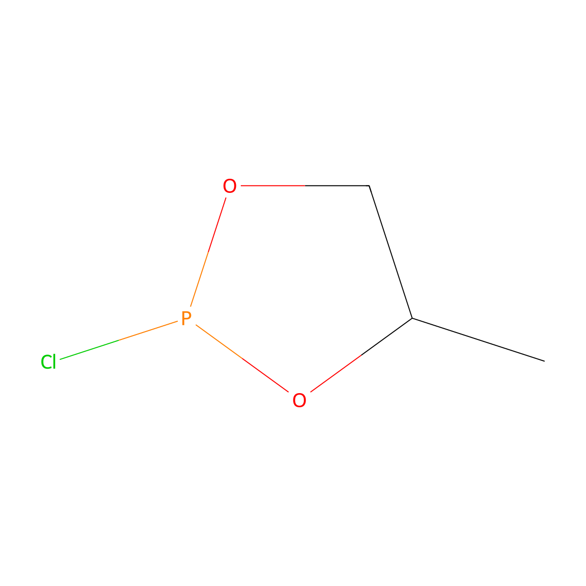 2-Chloro-4-methyl-1,3,2-dioxaphospholane molecular structure, CAS 6362-86-3