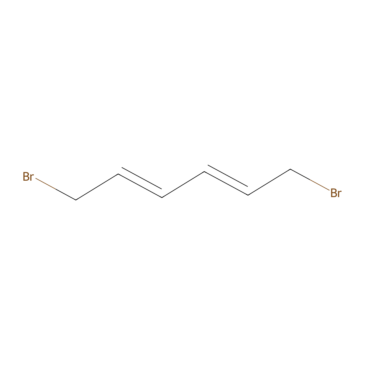 (2E,4E)-1,6-dibromohexa-2,4-diene molecular structure, CAS 63621-95-4