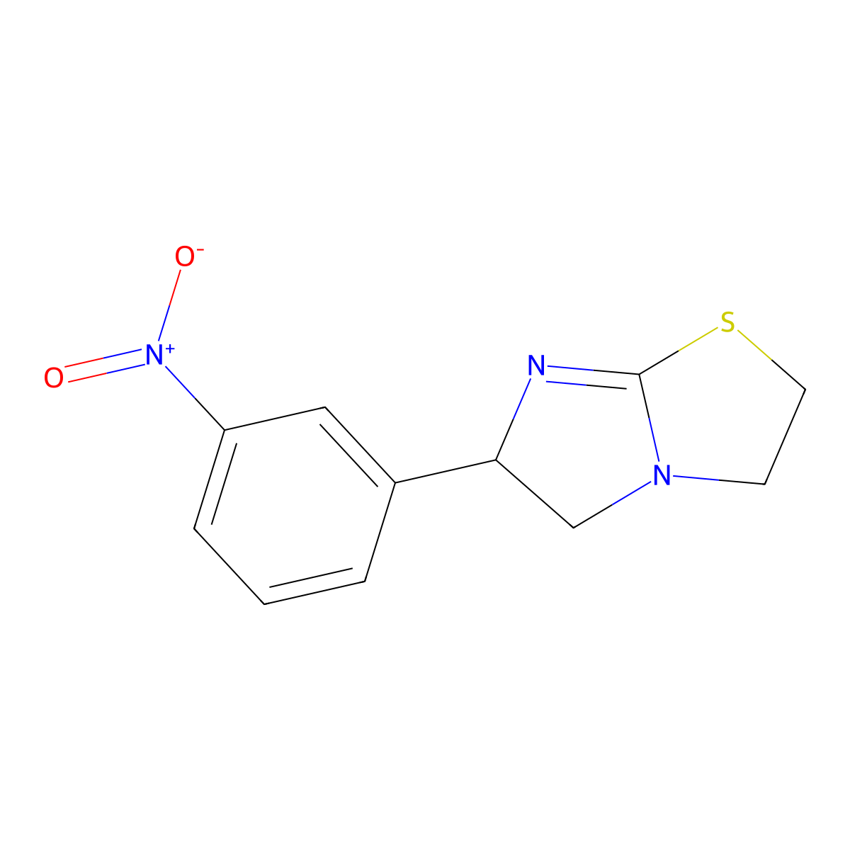 Nitramisole molecular structure, CAS 6363-02-6