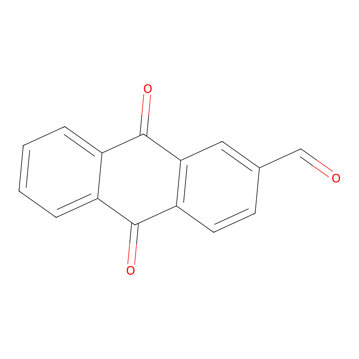 9,10-Dioxo-9,10-dihydroanthracene-2-carbaldehyde molecular structure, CAS 6363-86-6