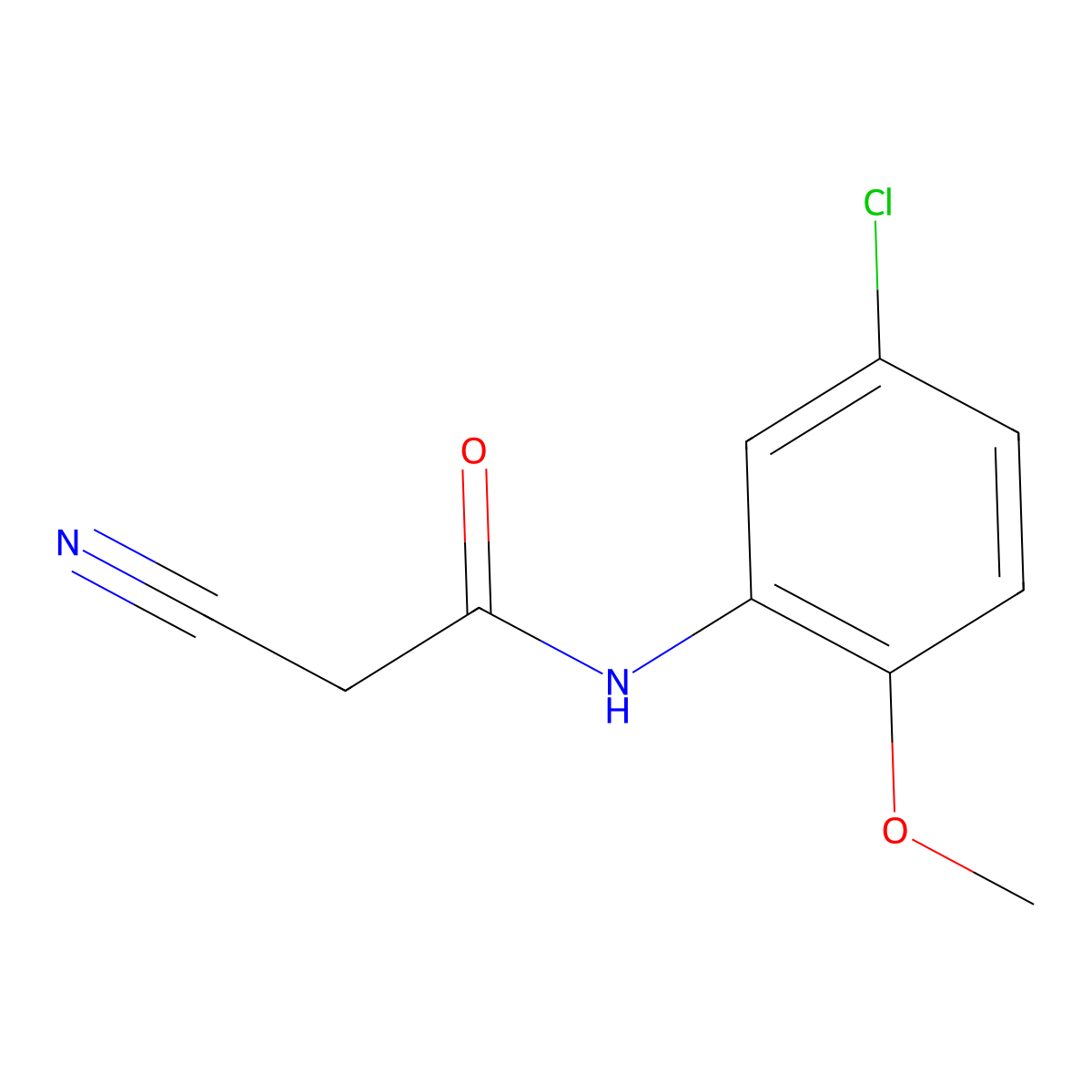 N-(5-chloro-2-methoxyphenyl)-2-cyanoacetamide molecular structure, CAS 63631-10-7