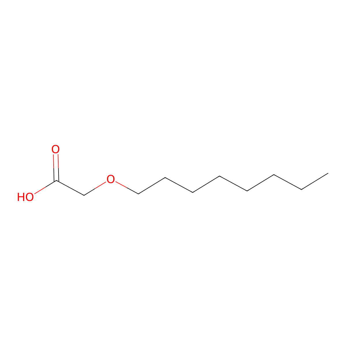 (Octyloxy)acetic acid molecular structure, CAS 63632-58-6