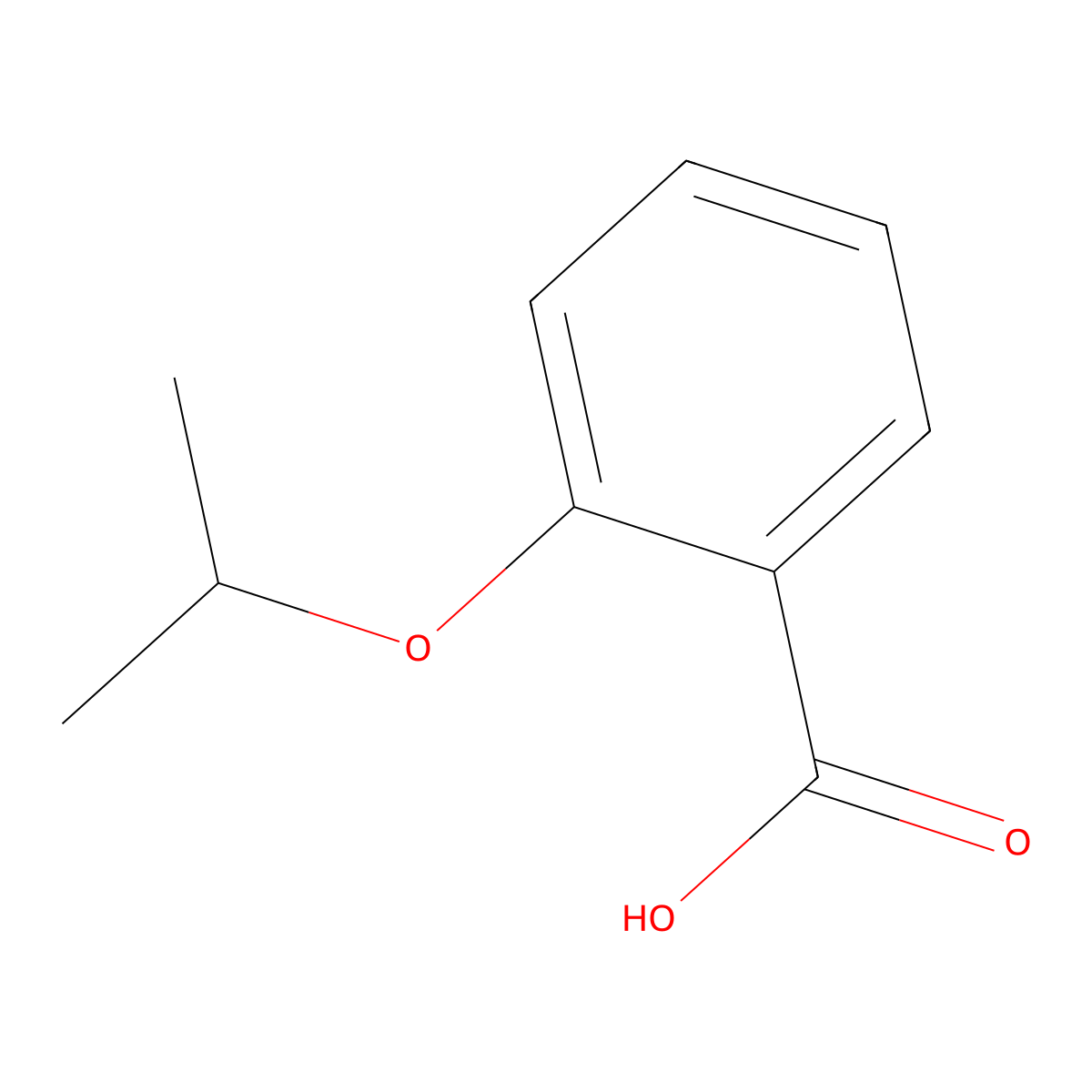 2-Isopropoxybenzoic acid molecular structure, CAS 63635-26-7