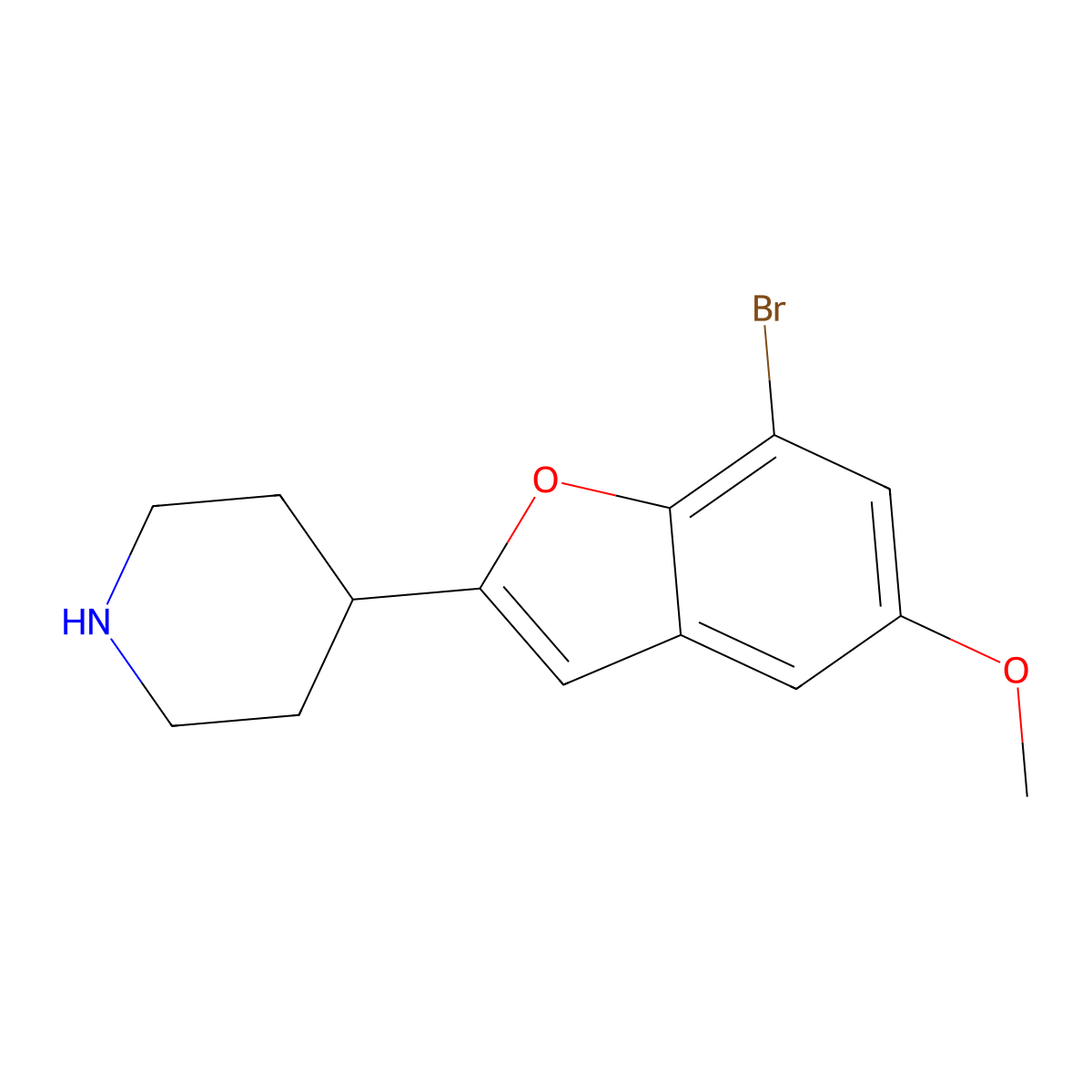 Brofaromine molecular structure, CAS 63638-91-5