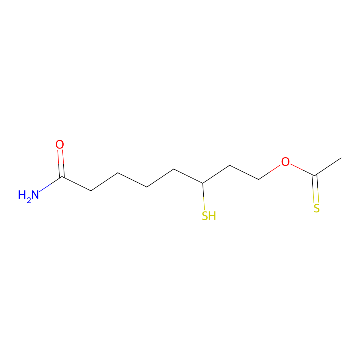8-Acetyldihydrolipoamide molecular structure, CAS 63640-91-5
