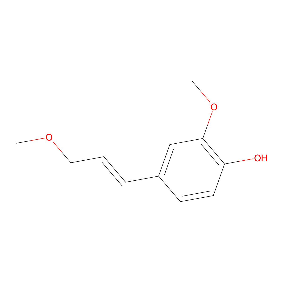 2-Methoxy-4-((1e)-3-Methoxyprop-1-En-1-Yl)phenol molecular structure, CAS 63644-71-3
