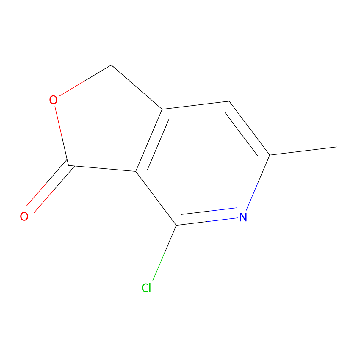 4-chloro-6-methylfuro[3,4-c]pyridin-3(1H)-one molecular structure, CAS 63644-90-6