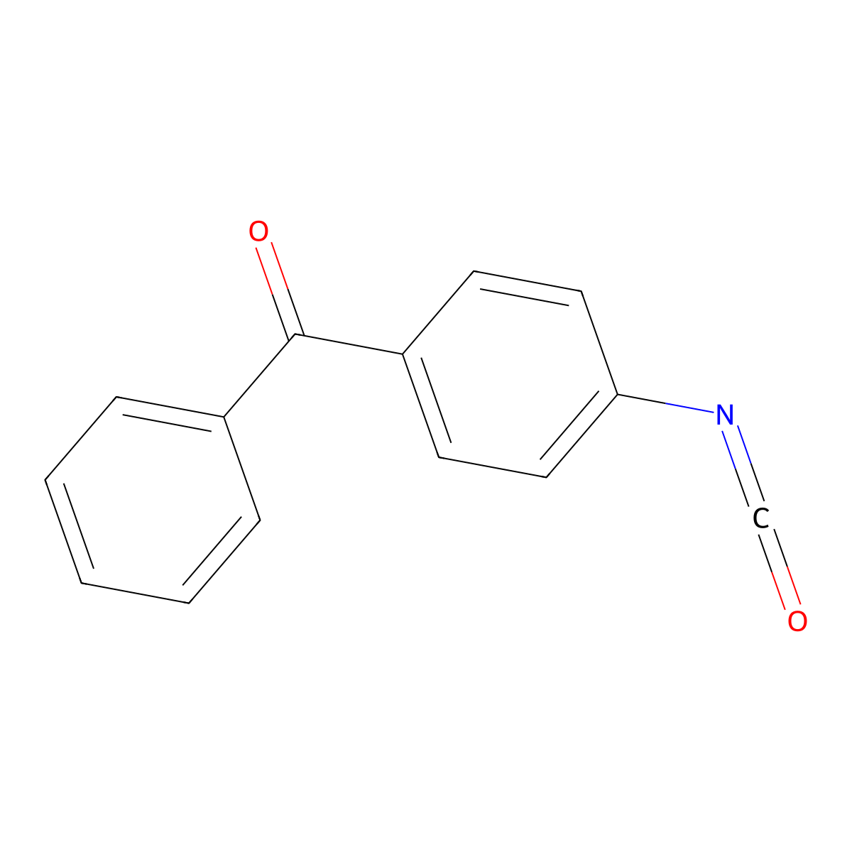 4-Isocyanatobenzophenone molecular structure, CAS 63648-38-4