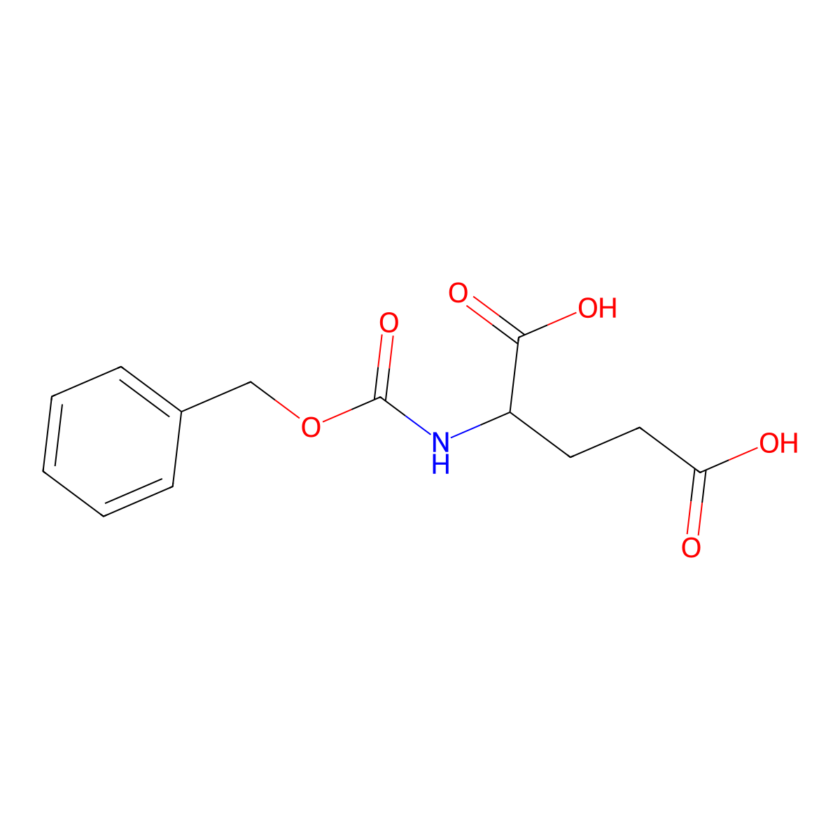 (2R)-2-(((benzyloxy)carbonyl)amino)pentanedioic acid molecular structure, CAS 63648-73-7