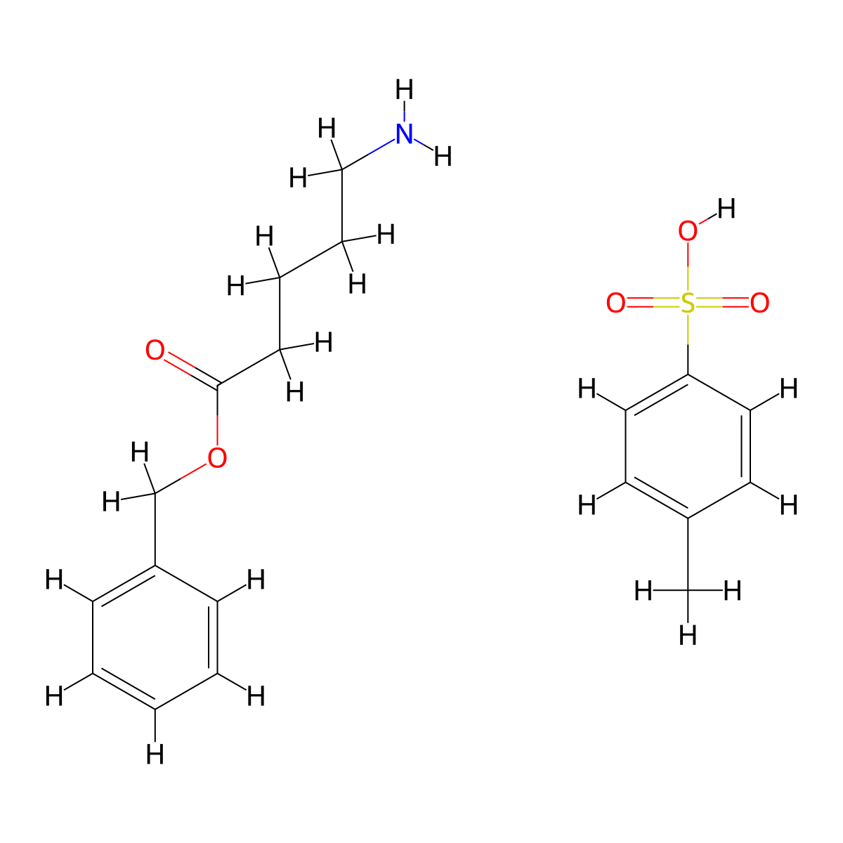 5-Aminopentanoic Acid Benzyl Ester Tosylate molecular structure, CAS 63649-14-9
