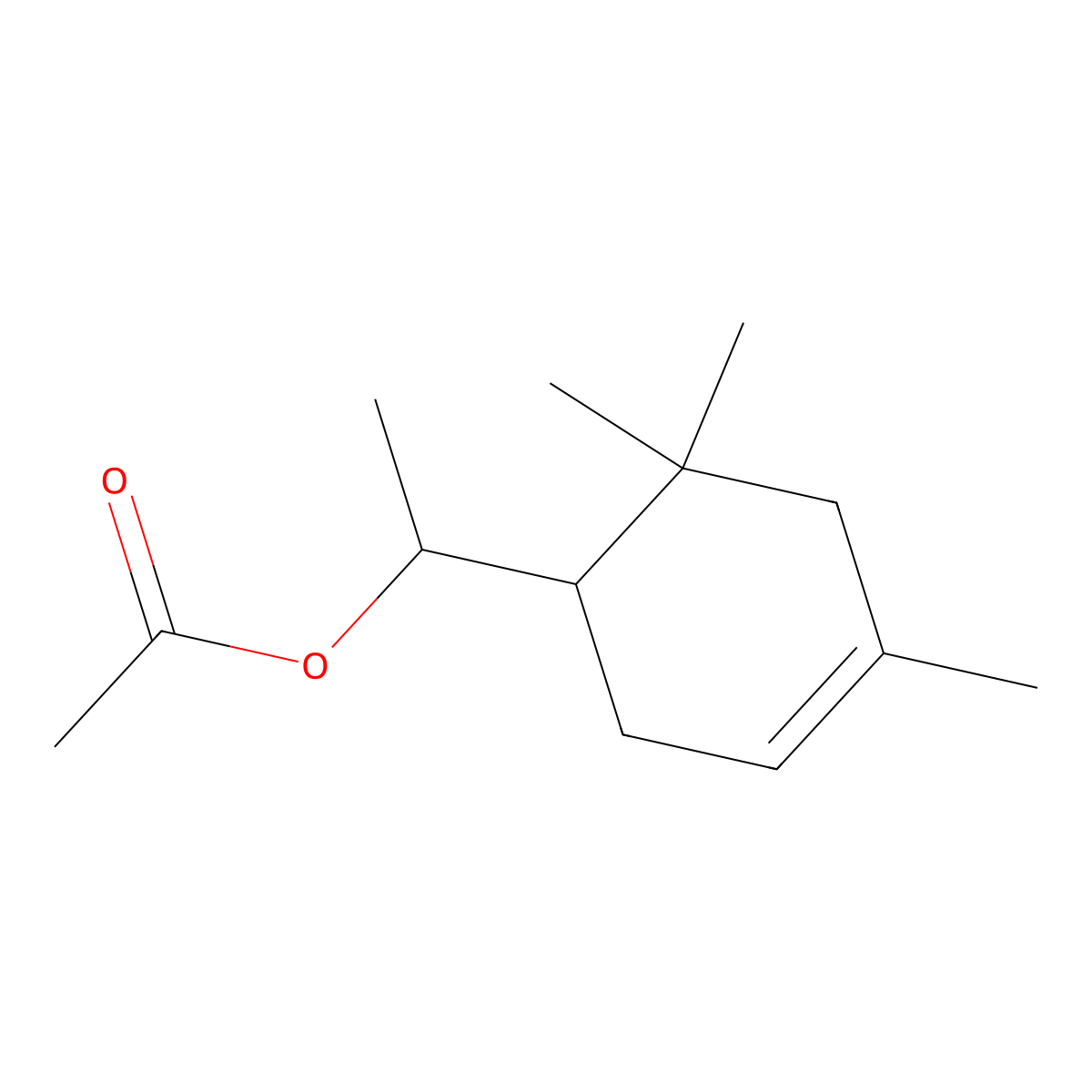 3-Cyclohexene-1-methanol, alpha,4,6,6-tetramethyl-, 1-acetate molecular structure, CAS 63649-50-3