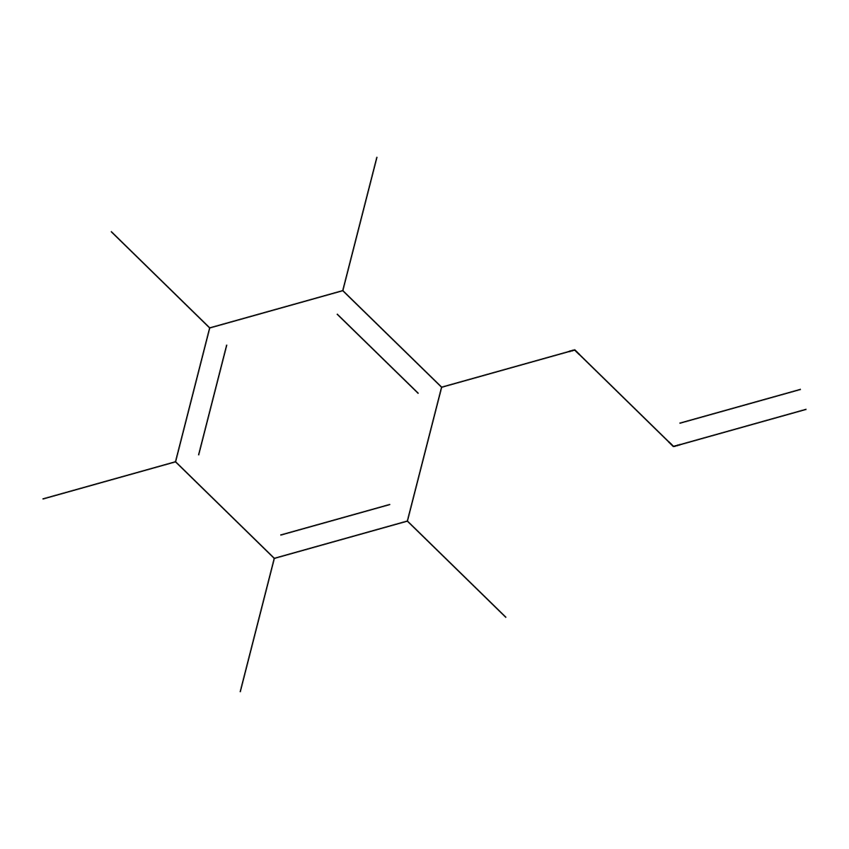 3-(2,3,4,5,6-Pentamethylphenyl)-1-propene molecular structure, CAS 636566-69-3
