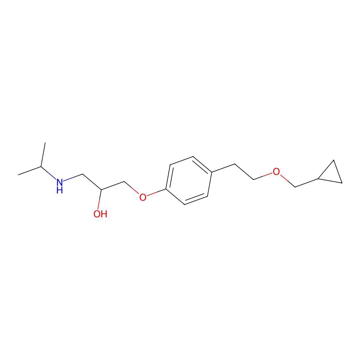 Betaxolol molecular structure, CAS 63659-18-7