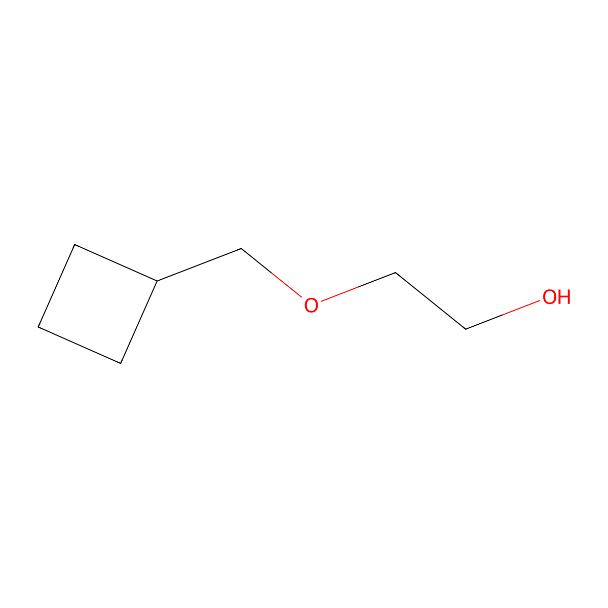 2-(Cyclobutylmethoxy)ethan-1-ol molecular structure, CAS 63659-46-1