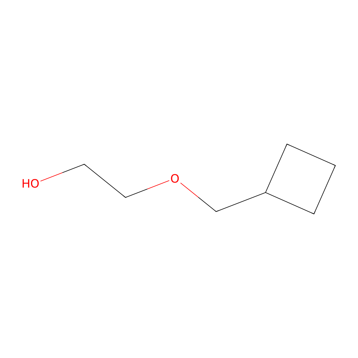 2-(Cyclobutylmethoxy)ethan-1-ol molecular structure, CAS 63659-46-1