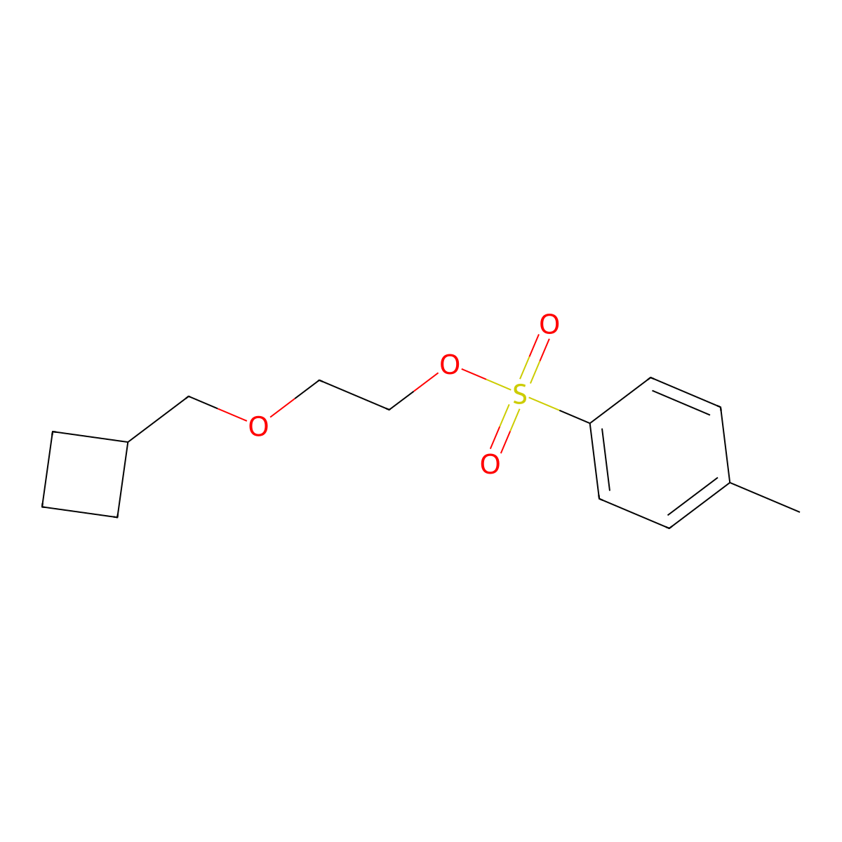 2-(Cyclobutylmethoxy)ethyl 4-methylbenzene-1-sulfonate molecular structure, CAS 63659-47-2