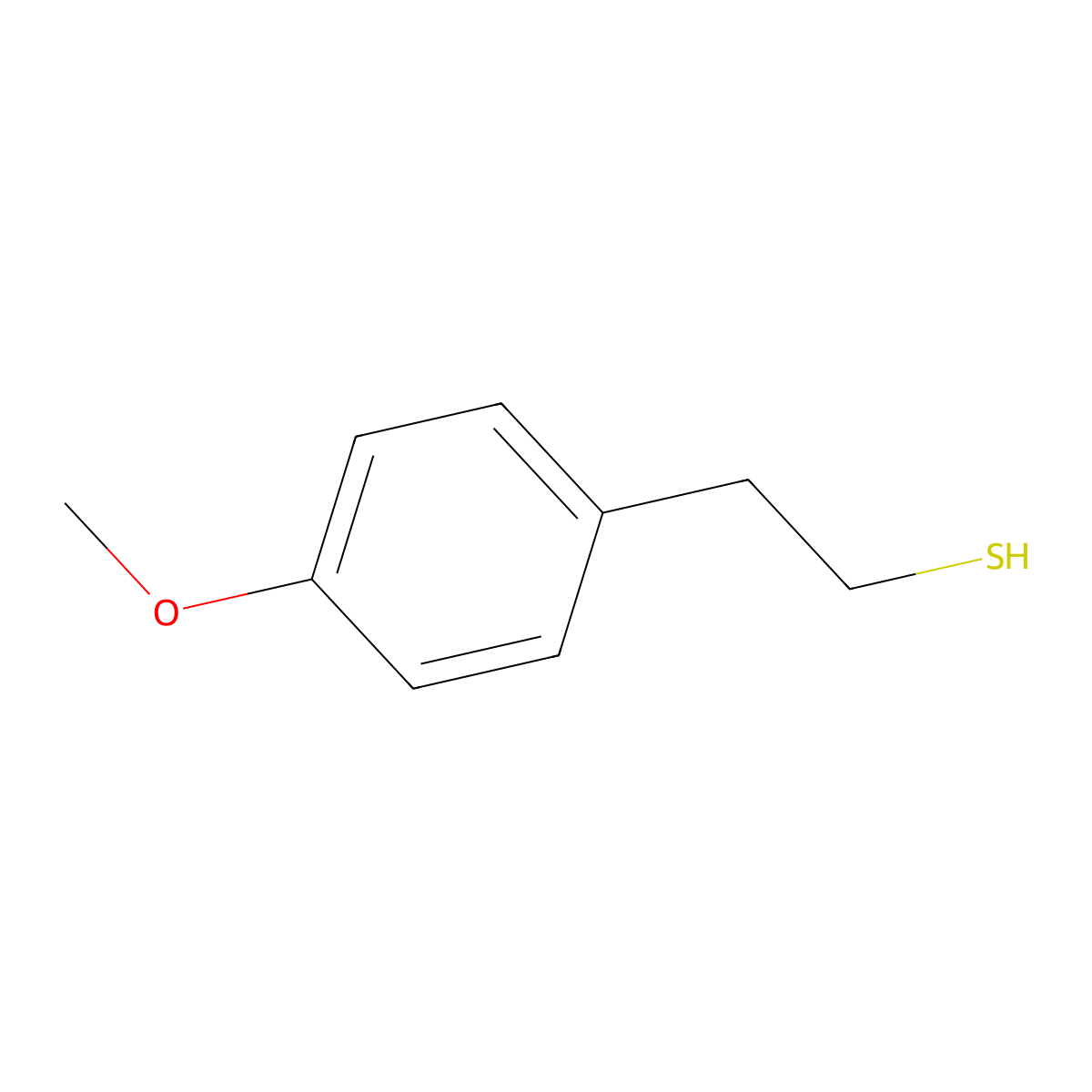2-(4-Methoxyphenyl)ethanethiol molecular structure, CAS 63659-59-6