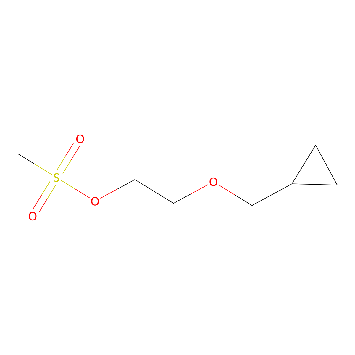 2-(Cyclopropylmethoxy)ethyl methanesulfonate molecular structure, CAS 63659-84-7