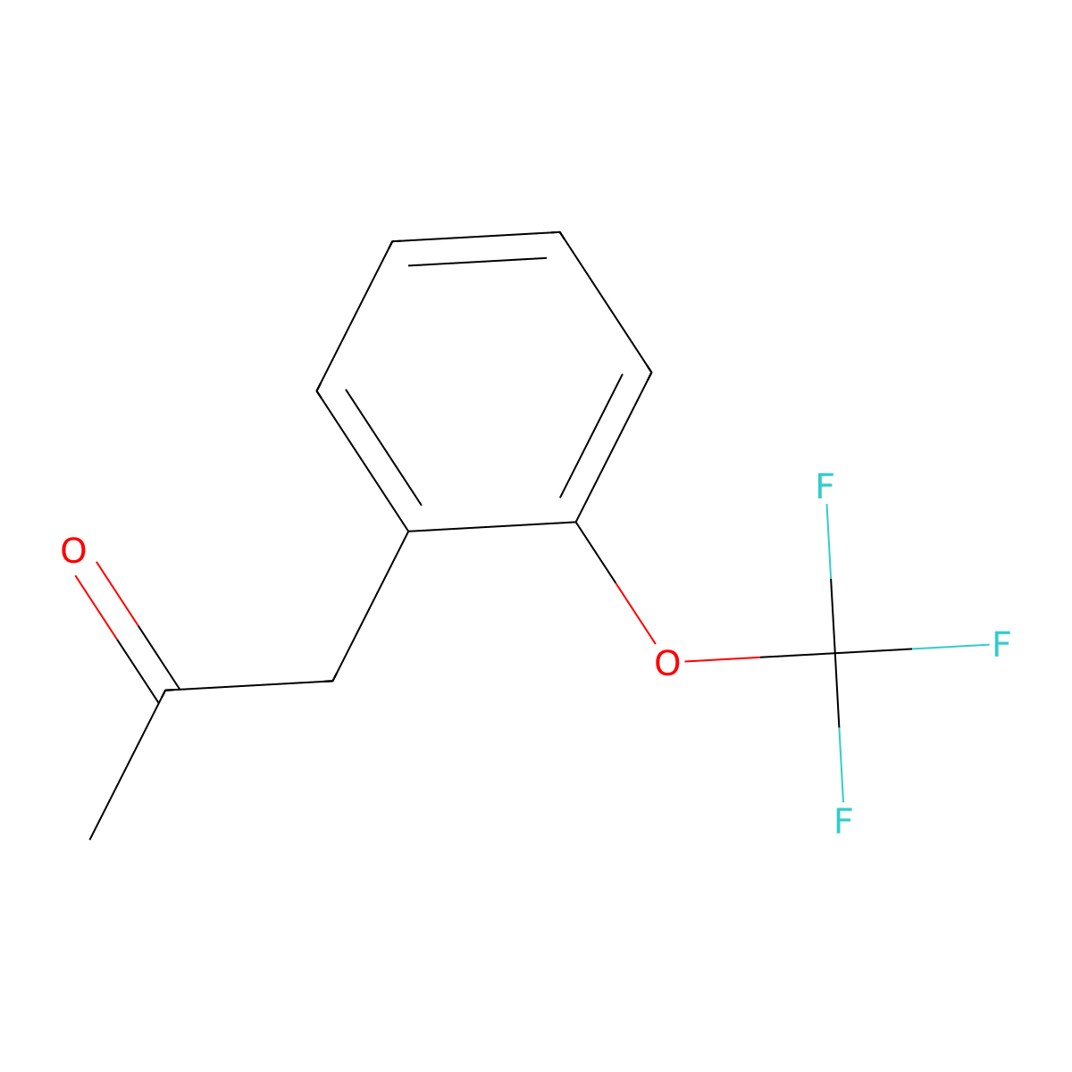 1-[2-(Trifluoromethoxy)phenyl]propan-2-one molecular structure, CAS 636597-80-3