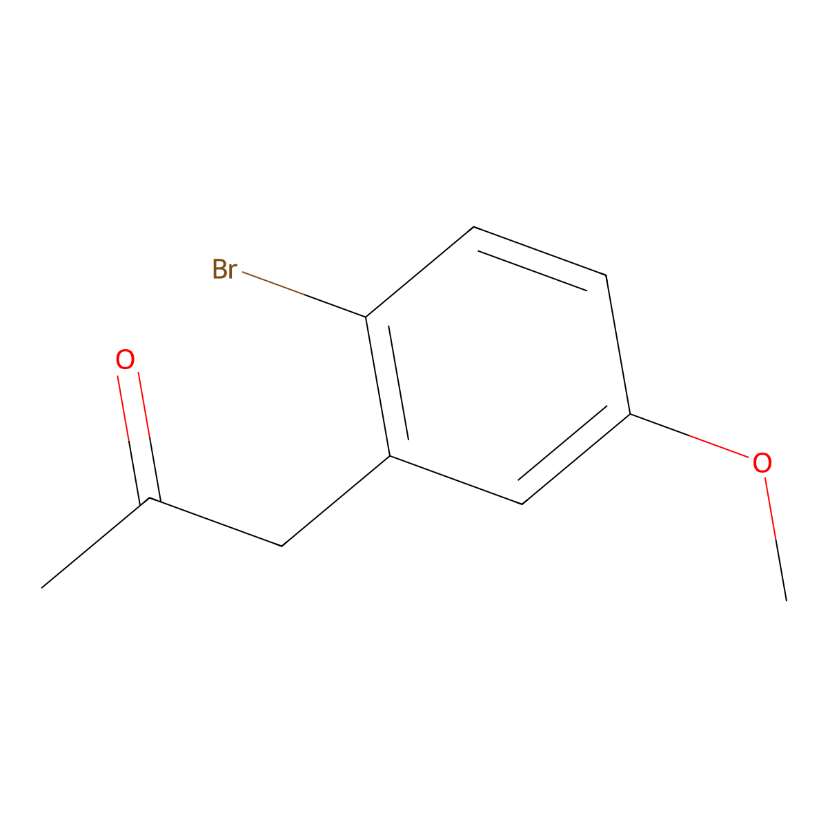 1-(2-Bromo-5-methoxyphenyl)propan-2-one molecular structure, CAS 636599-15-0