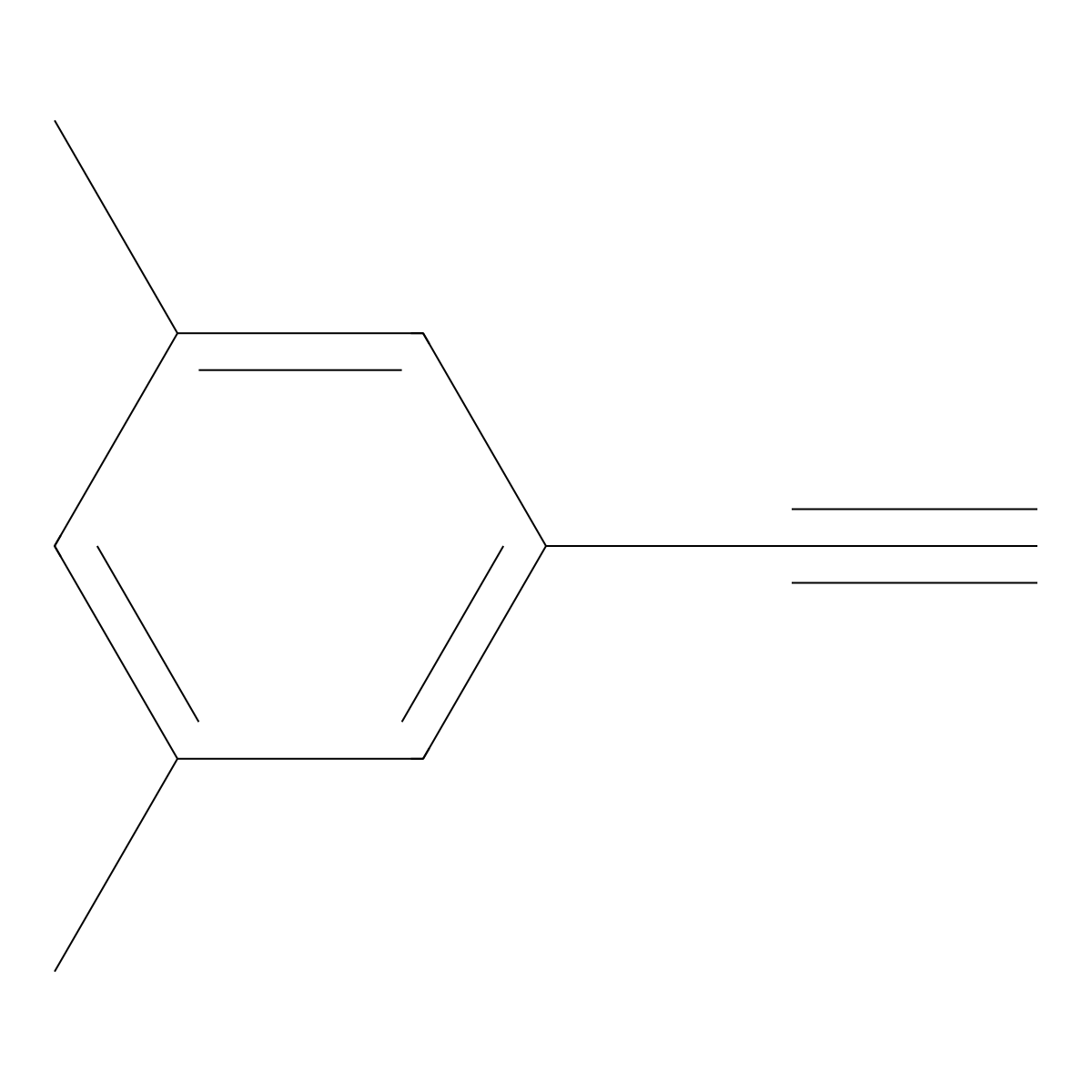 1-Ethynyl-3,5-dimethylbenzene molecular structure, CAS 6366-06-9