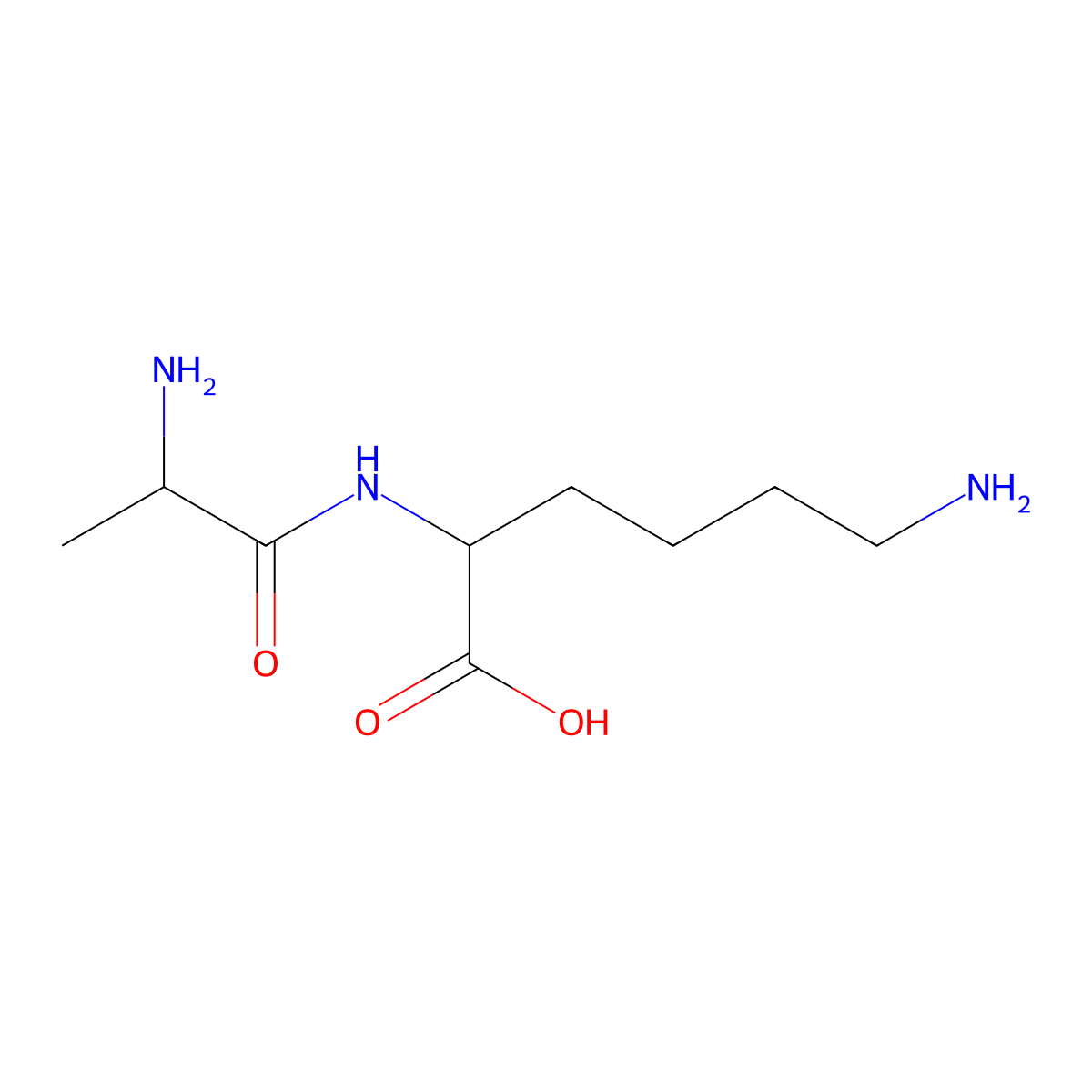 Ala-Lys molecular structure, CAS 6366-77-4