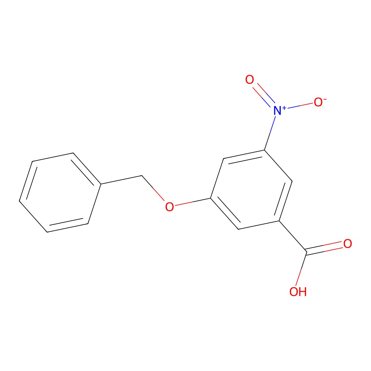 3-(Benzyloxy)-5-nitrobenzoic acid molecular structure, CAS 63660-02-6