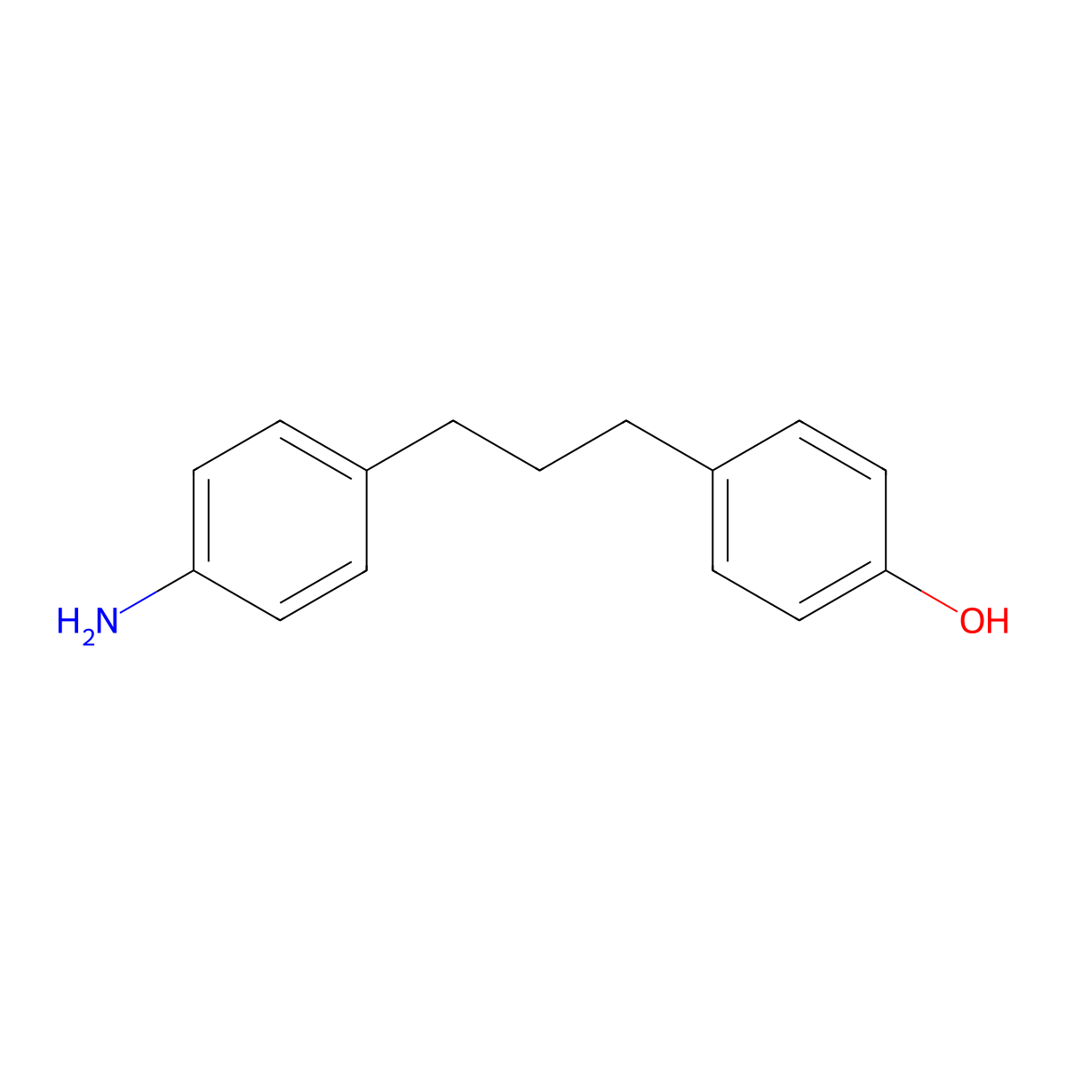 4-[3-(4-Aminophenyl)propyl]phenol molecular structure, CAS 636602-00-1