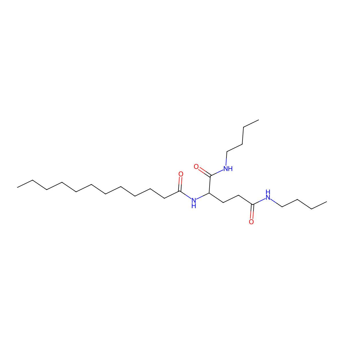 N-Lauroyl-L-glutamic acid di-n-butylamide molecular structure, CAS 63663-21-8
