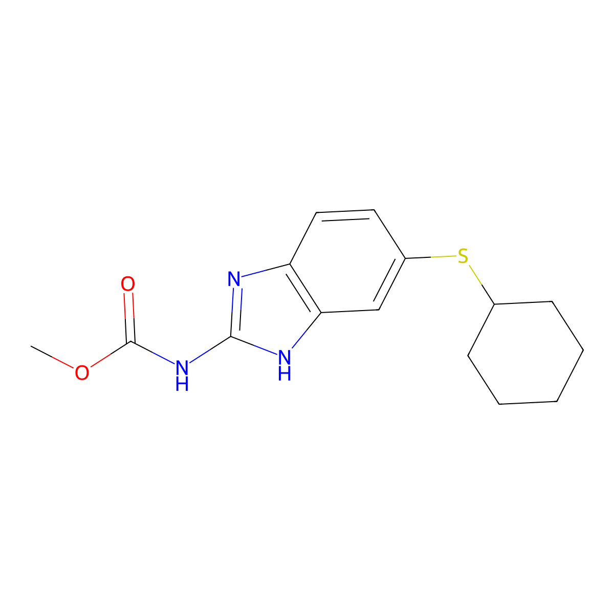 Dribendazole molecular structure, CAS 63667-16-3