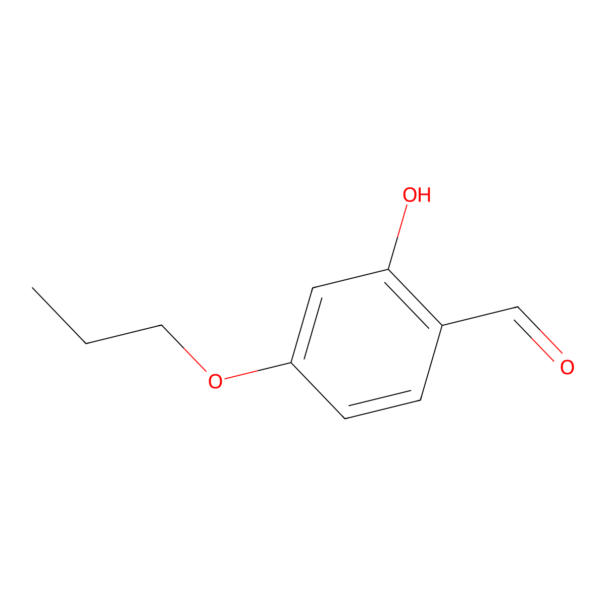 2-Hydroxy-4-propoxy-benzaldehyde molecular structure, CAS 63667-47-0