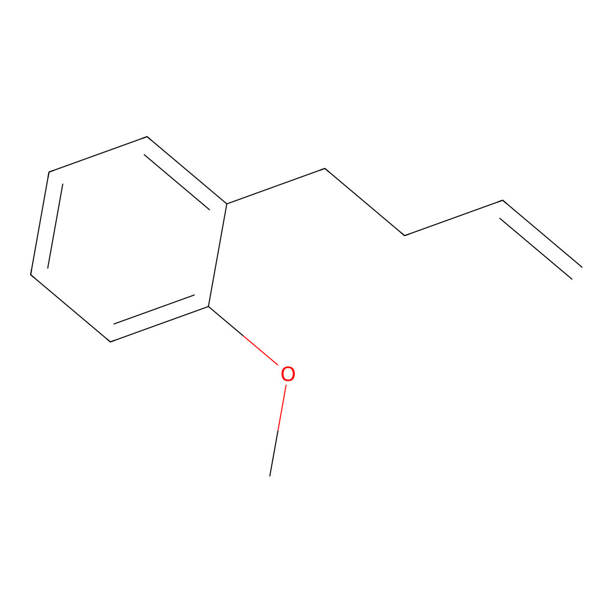 1-But-3-enyl-2-methoxy-benzene molecular structure, CAS 63667-83-4