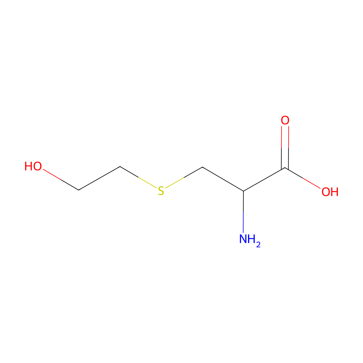 S-(2-hydroxyethyl)cysteine molecular structure, CAS 6367-98-2