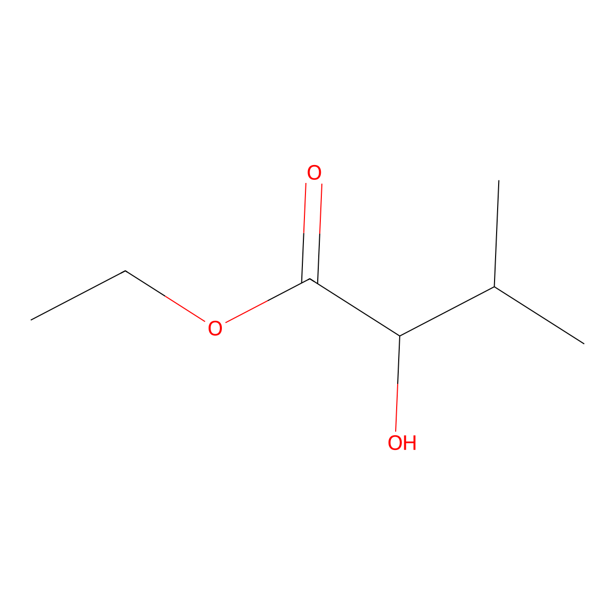 ethyl (2S)-2-hydroxy-3-methylbutanoate molecular structure, CAS 63674-18-0