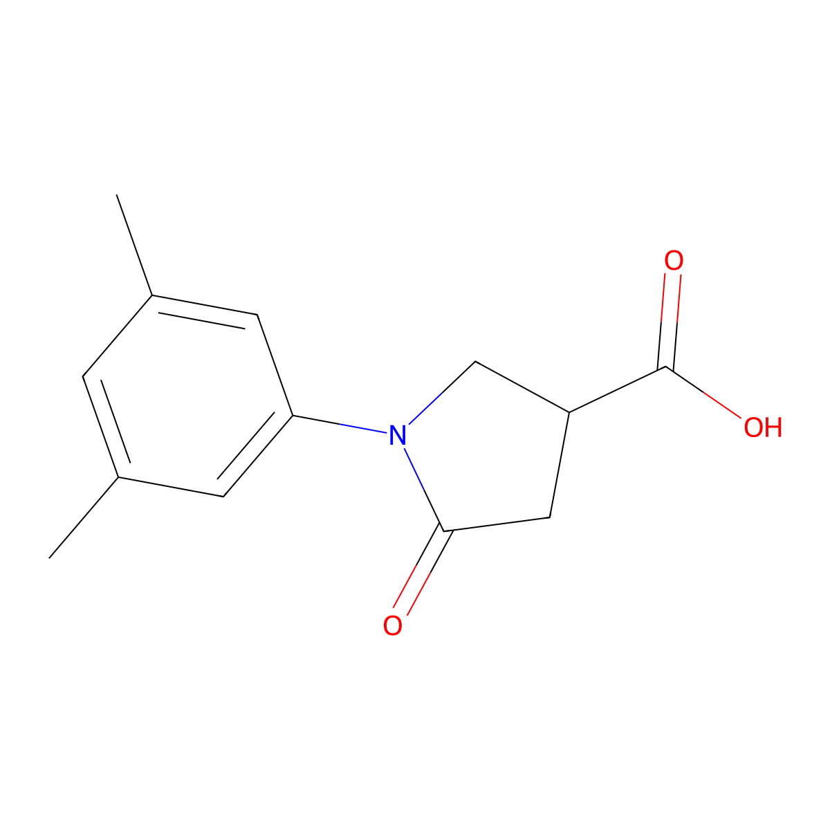1-(3,5-Dimethylphenyl)-5-oxopyrrolidine-3-carboxylic acid molecular structure, CAS 63674-63-5