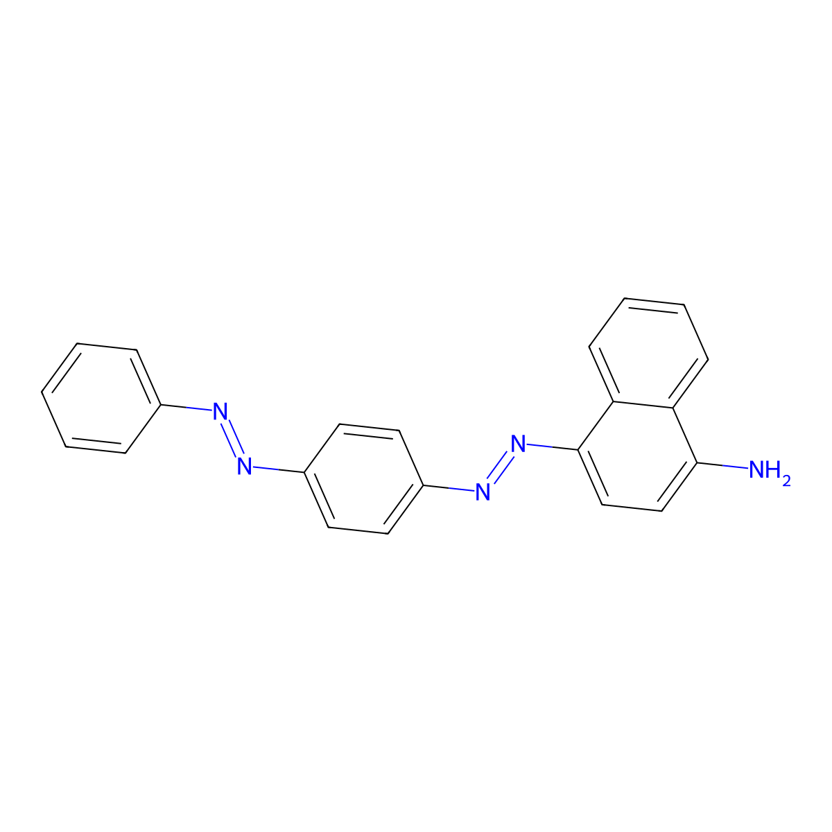 Solvent orange 14 molecular structure, CAS 6368-70-3