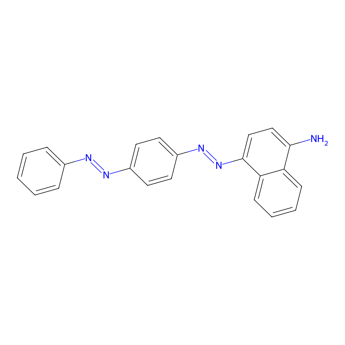 Solvent orange 14 molecular structure, CAS 6368-70-3