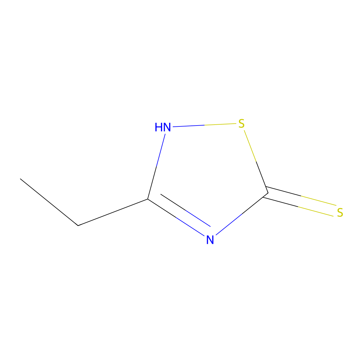 3-Ethyl-1,2,4-thiadiazole-5-thiol molecular structure, CAS 63688-13-1