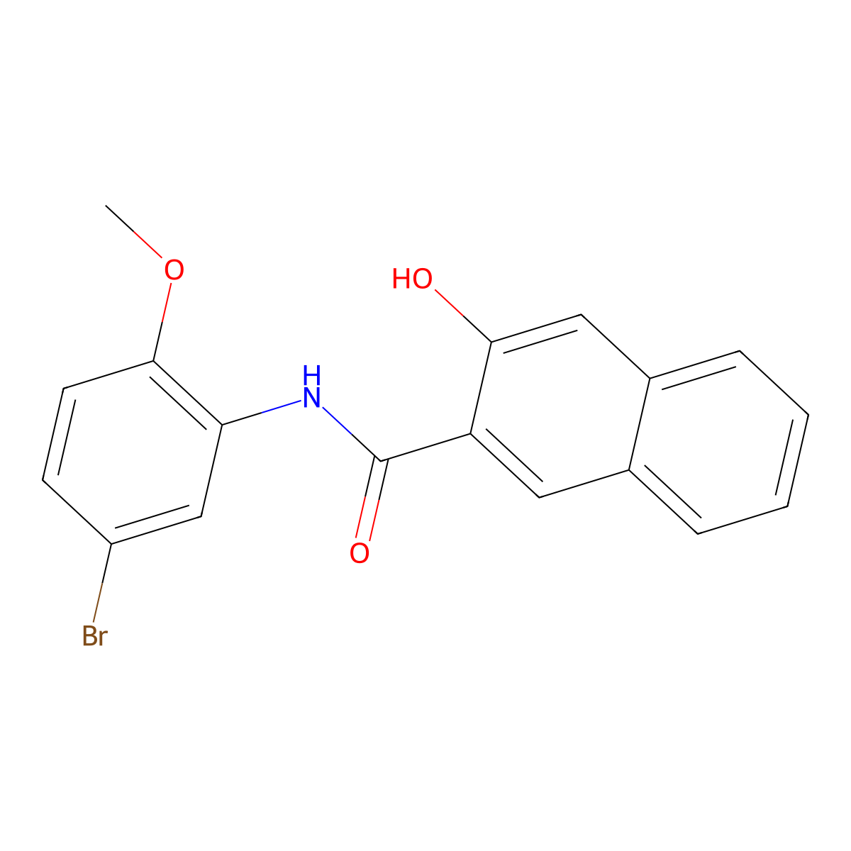 N-(5-Bromo-2-methoxyphenyl)-3-hydroxynaphthalene-2-carboxamide molecular structure, CAS 6369-12-6