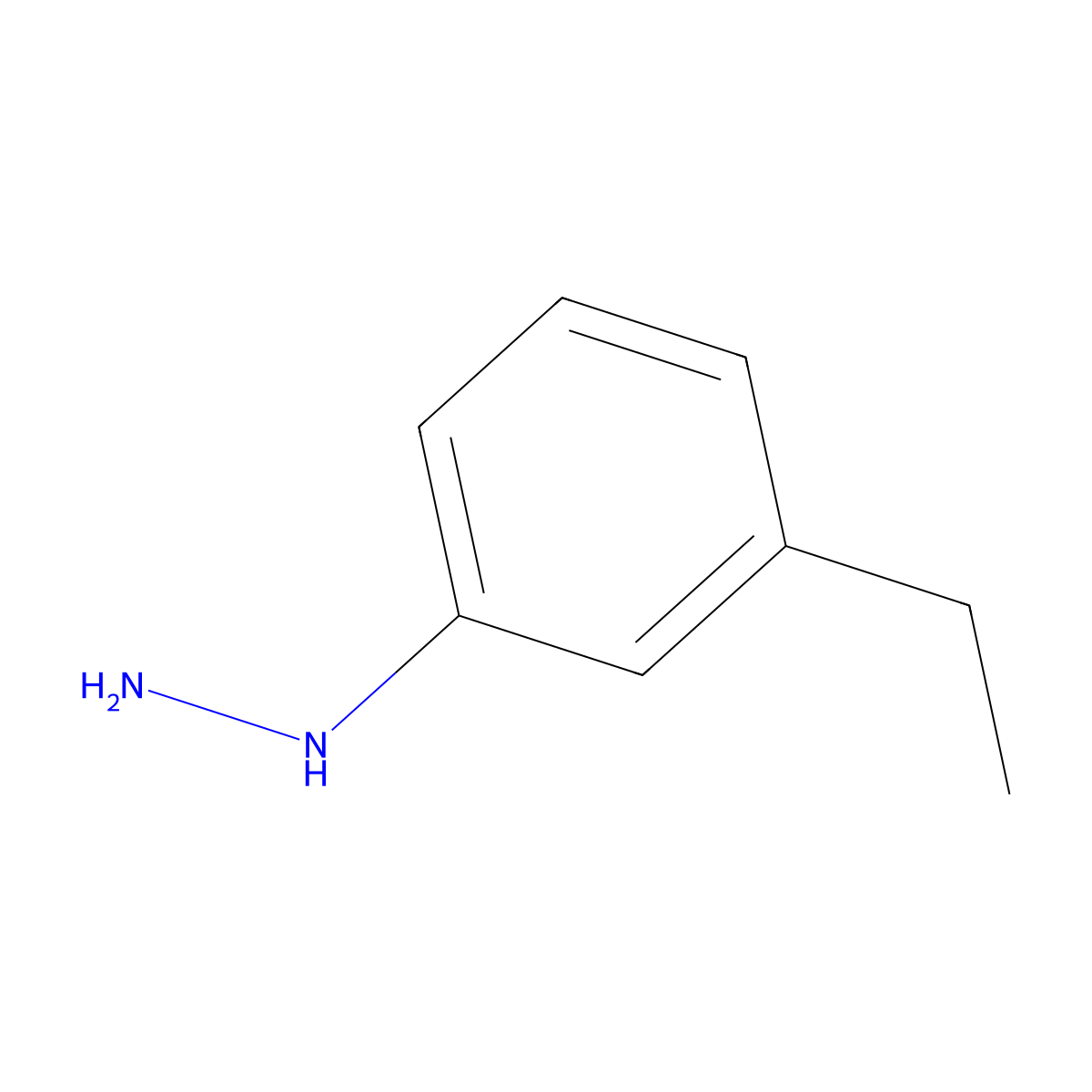 (3-Ethylphenyl)hydrazine molecular structure, CAS 63693-64-1