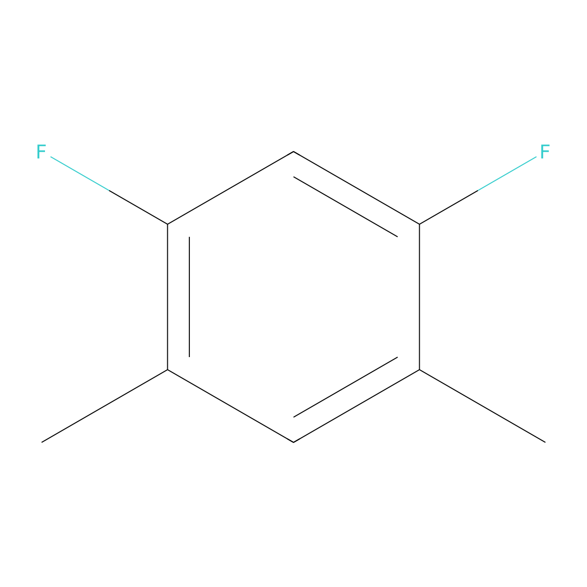 1,5-Difluoro-2,4-dimethylbenzene molecular structure, CAS 63696-97-9