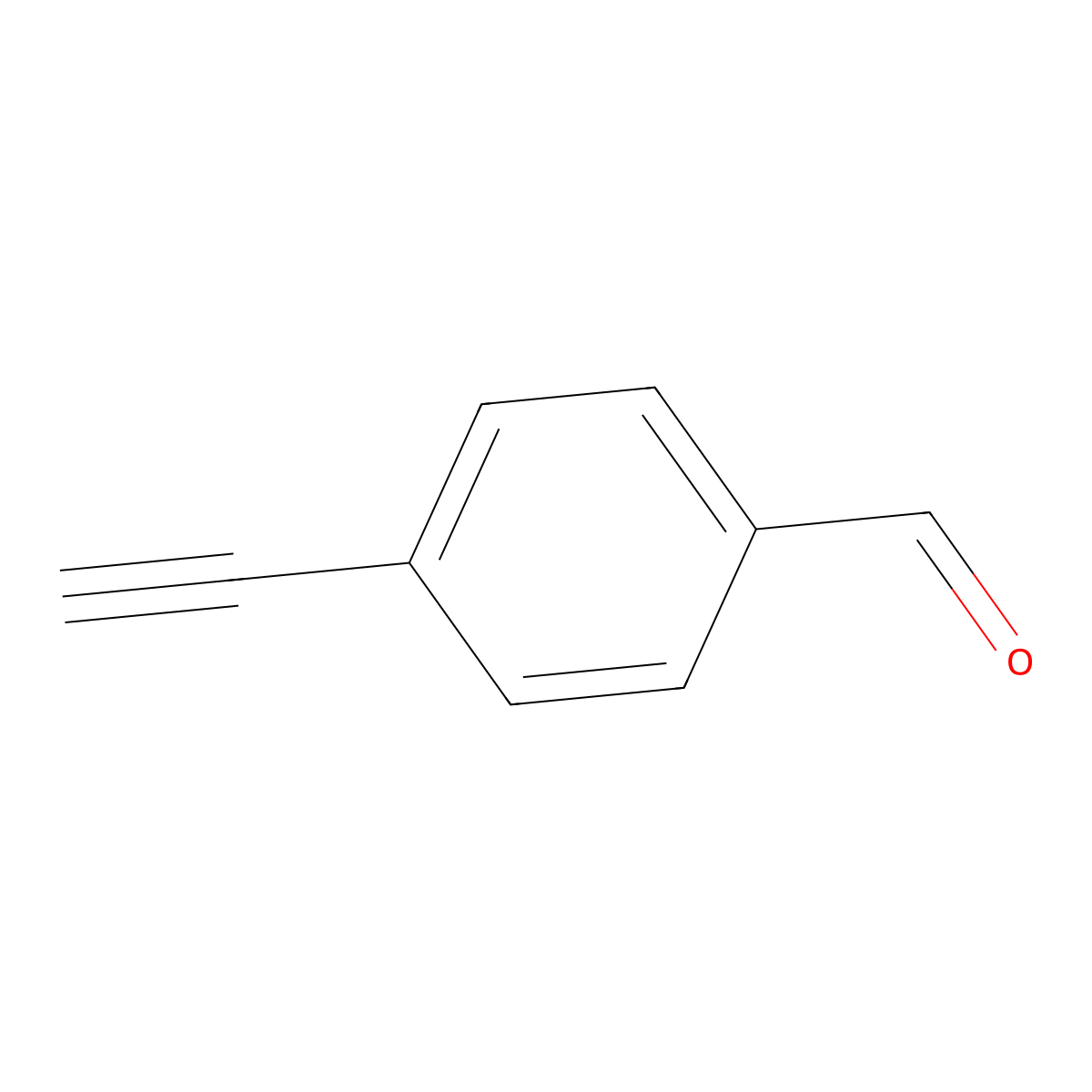 4-Ethynylbenzaldehyde molecular structure, CAS 63697-96-1