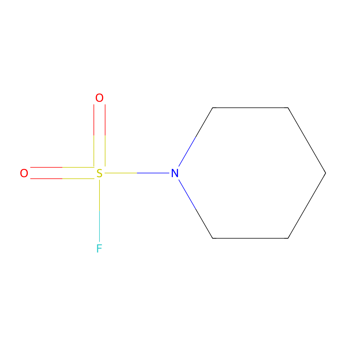 Piperidine-1-sulfonyl fluoride molecular structure, CAS 63698-83-9