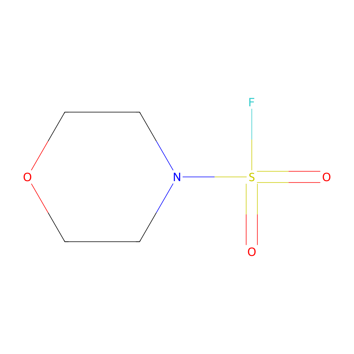 Morpholine-4-sulfonyl fluoride molecular structure, CAS 63698-84-0