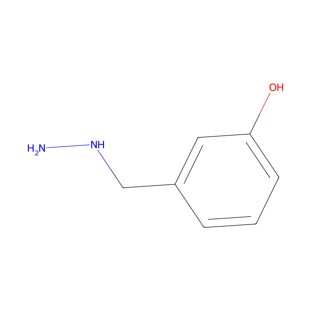 3-(Hydrazinylmethyl)phenol molecular structure, CAS 637-33-2