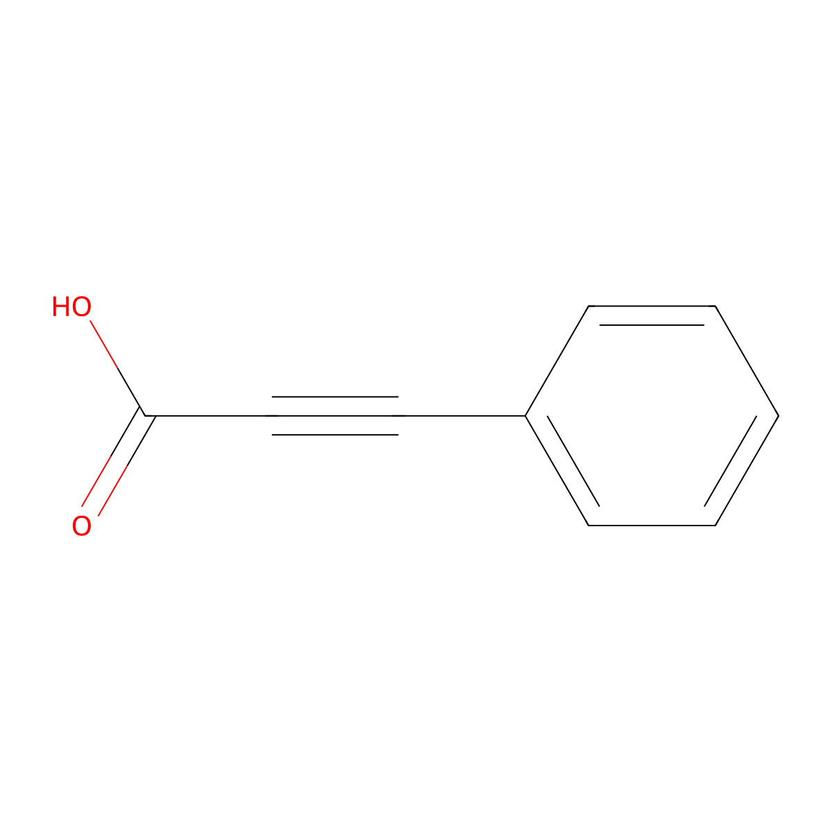 Phenylpropiolic Acid molecular structure, CAS 637-44-5