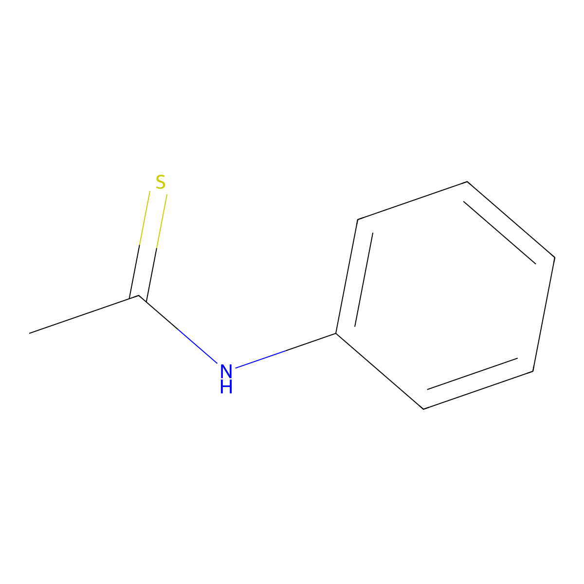 N-Phenylethanethioamide molecular structure, CAS 637-53-6