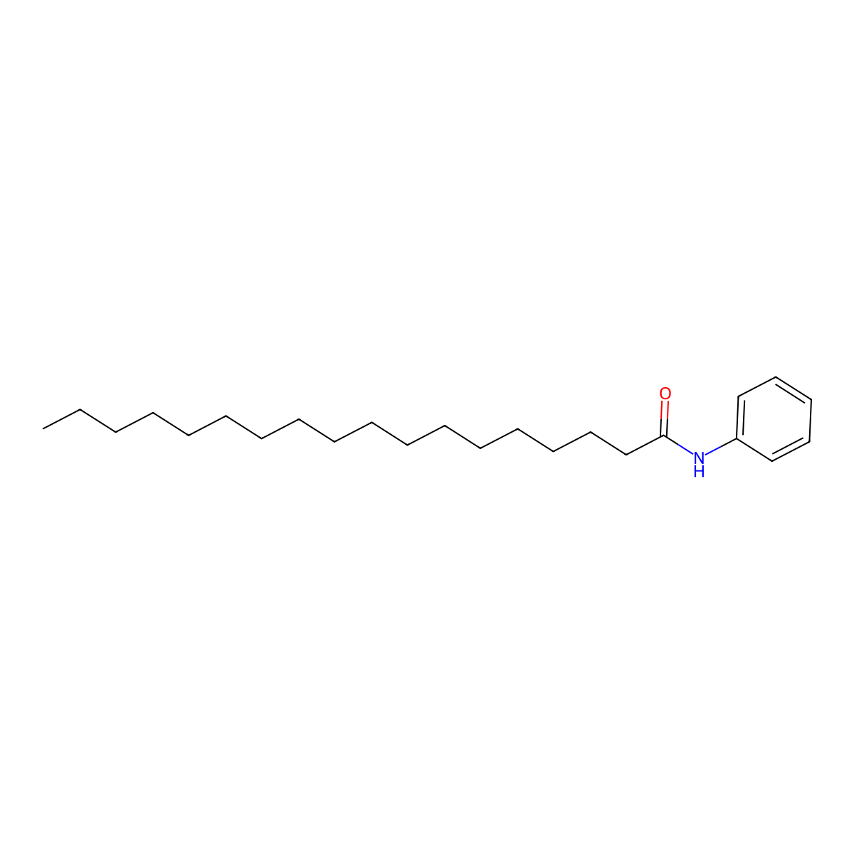 Octadecanamide, N-phenyl- molecular structure, CAS 637-54-7