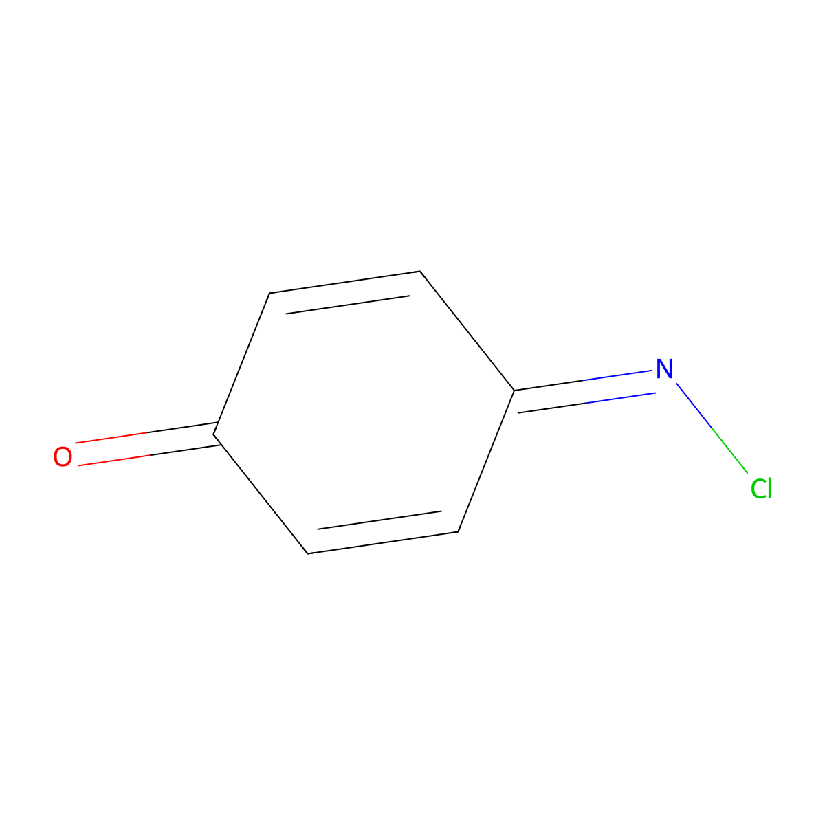 2,5-Cyclohexadien-1-one, 4-(chloroimino)- molecular structure, CAS 637-61-6